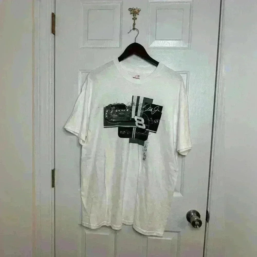 Dale Earnhardt Jr Shirt size Large NASCAR  Car #8 Chase Aunthentics black grey